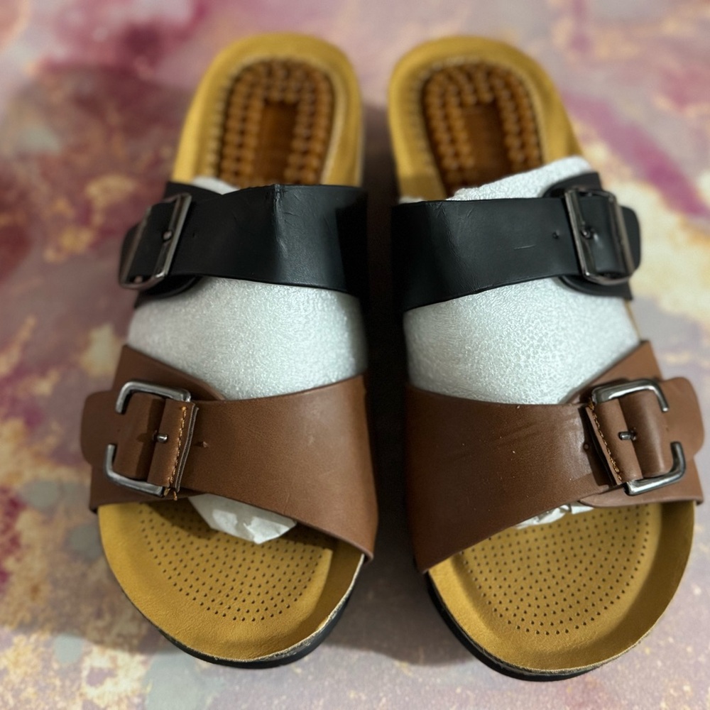 Stylish Black and Brown Kids Sandals